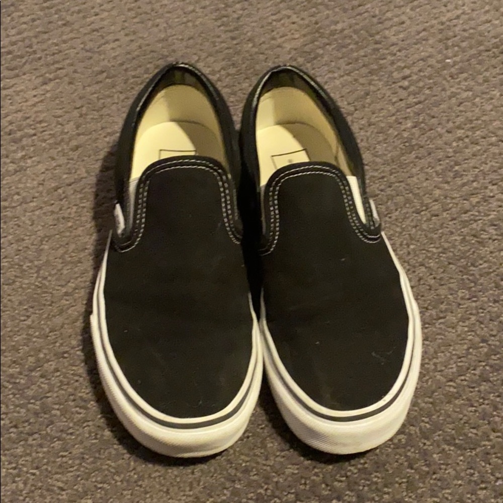black slip on vans